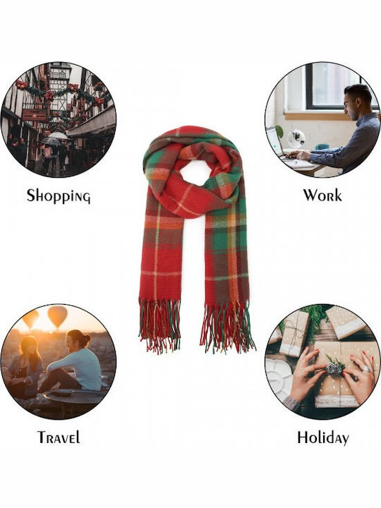 Women's Wool Scarf Red