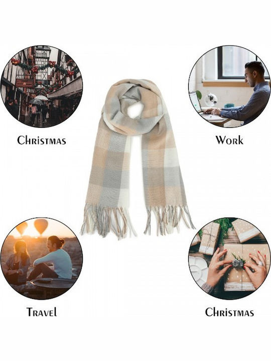 Women's Wool Scarf Beige