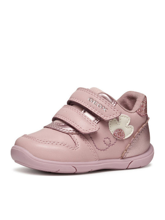 B Zapito Παιδικά Sneakers Ανατομικά με Σκρατς Ροζ