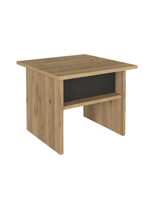Quadratischer Beistelltisch Nika Holz Sepet Eiche Anthrazit M45xB45xH40cm