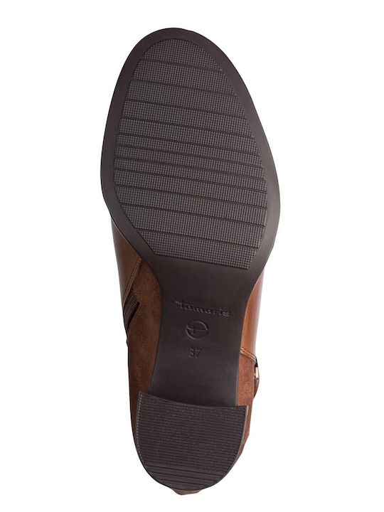 Leather Women's Boots Tabac Brown