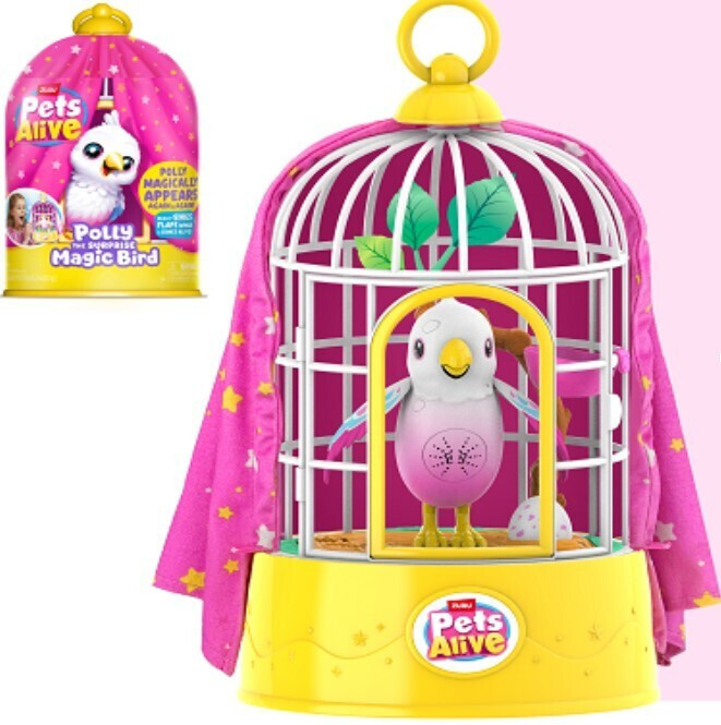 Jucărie Miniatură Pets Alive Polly Surprise Magic Bird pentru 3+
