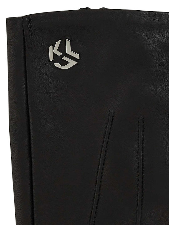 Schwarz Leder Handschuhe