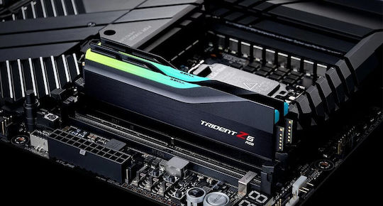 G.Skill TRIDENT Z5 RGB DDR5 128GB RAM με 2x64GB Modules και Ταχύτητα 6400 για Desktop