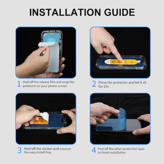 Enkay Easy Installation Full Glue Tempered Glass Compatible with OnePlus Nord CE5 5G Black