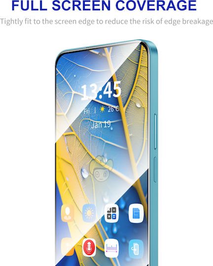 Enkay Easy Installation Full Glue Tempered Glass Compatible with OnePlus Nord 5 5G Black