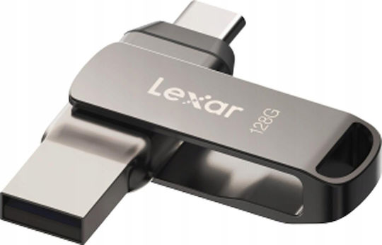 Lexar D400 128GB USB 2.0 Stick mit Verbindung USB-C & USB-A Gray