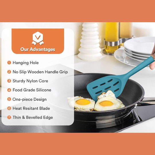 Uncle George Spatula Slotted Silicone 33.5cm