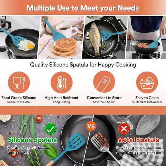 Uncle George Spatula Slotted Silicone 33.5cm