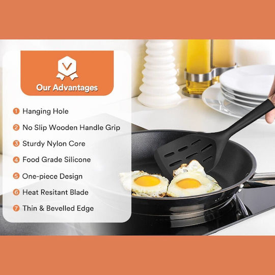 Uncle George Spatula Slotted Silicone 33.5cm