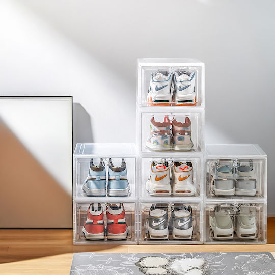 Keskor Plastic Storage Case for Shoes 27x34.5x19cm 2pcs