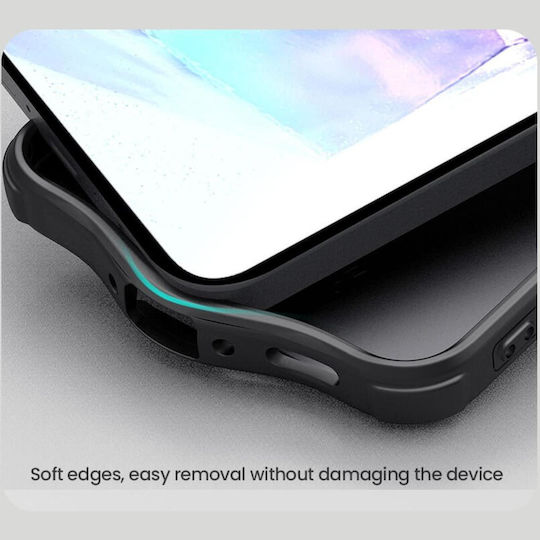 Nillkin Super Frosted Pro Magnetic Back Cover Plastic / Silicon Impermeabil Negru (Galaxy A56)
