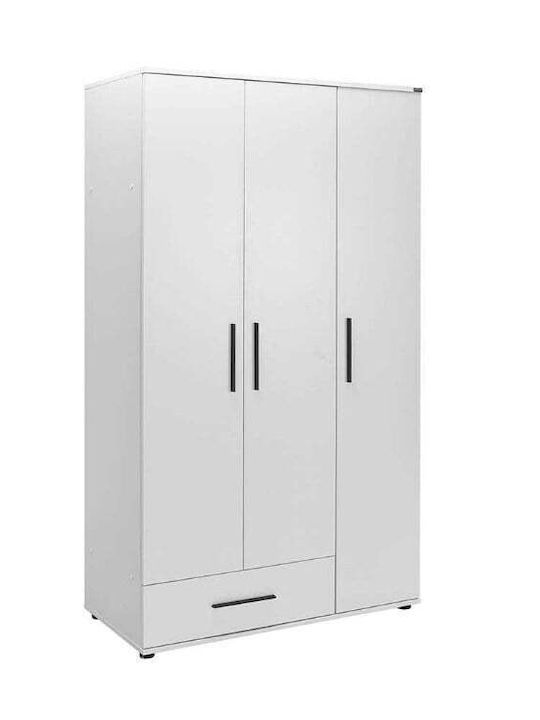 Ușă triplă Dulap Alb 103x52x187cm