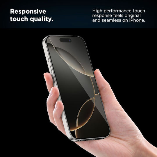 Tech-Protect Quick Set+ Full Face Tempered Glass Negru (iPhone 12 / 12 Pro)