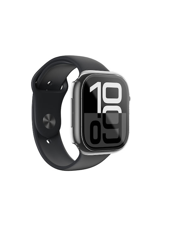 AmazingThing Plastic Case with Glass in Transparent color for Apple Watch 42mm