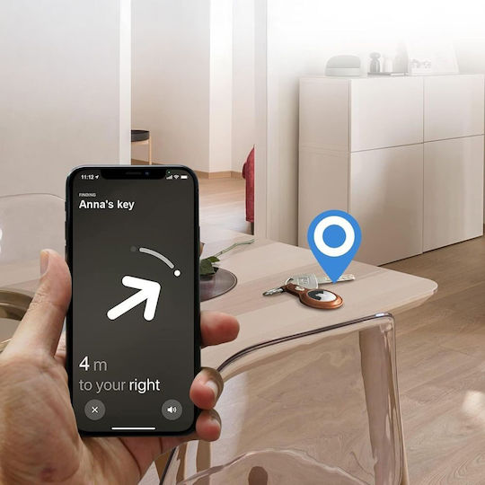 Tech-Protect NaturalFit Θήκη για AirTag σε Καφέ χρώμα
