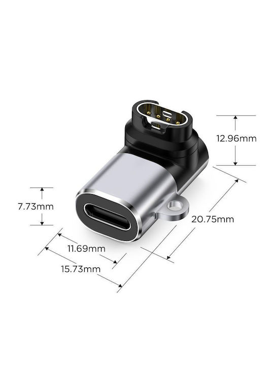 Tech-protect Ultraboost Adapter Type-c To Garmin Watch Grey