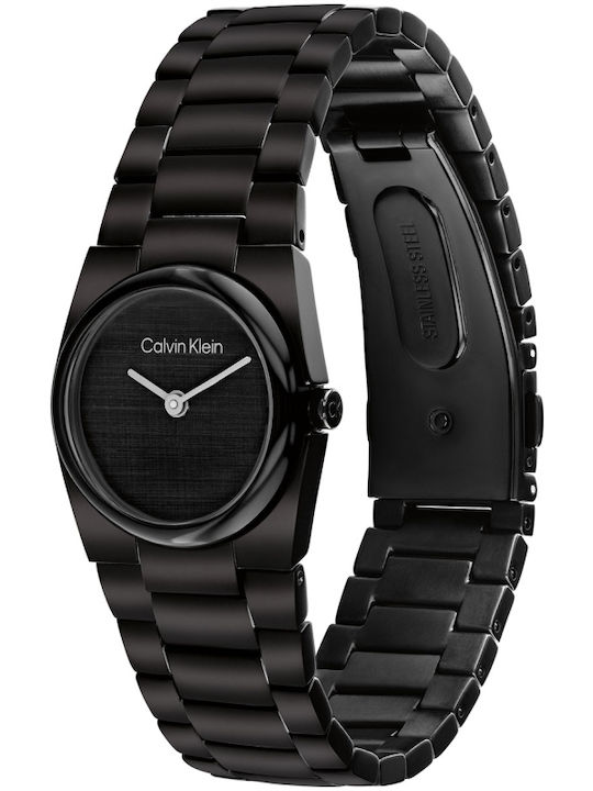 Calvin Klein Unite Ceas de Damă cu Negru Brățară Metalică