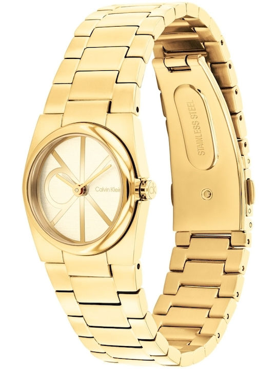 Calvin Klein Unite Women's Watch with Gold Metal Bracelet
