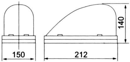 Far Auto 21.2cm Cu Iluminare Roșie