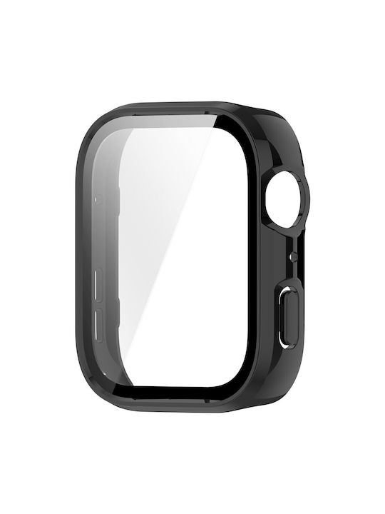 360 Full Plastic Case with Glass in Black color for Huawei Watch Fit 4