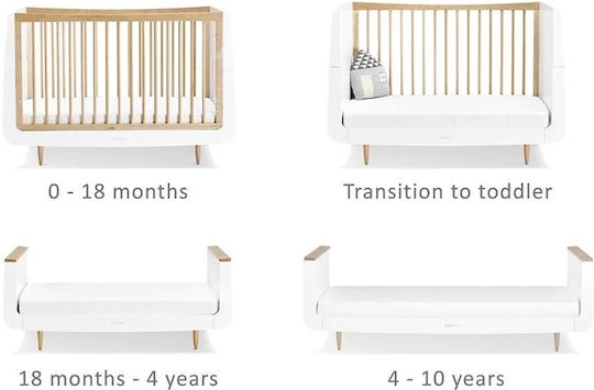 Snuz Polymorphische Babybett Skandi Beige mit Matratze