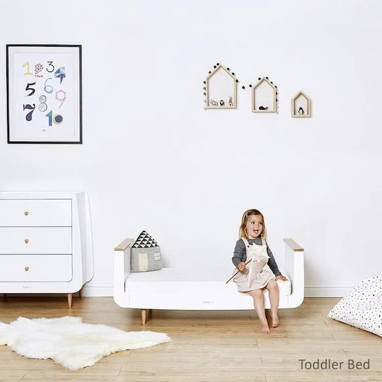 Snuz Polymorphische Babybett Skandi Beige mit Matratze
