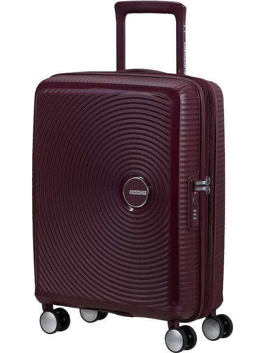American Tourister Soundbox Cabin Travel Suitcase Hard Wild Cherry with 4 Wheels Height 55cm 88472-T505