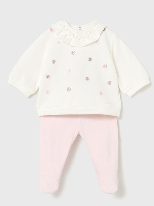 Kids' Set with Leggings Winter 2pcs Baby Pink
