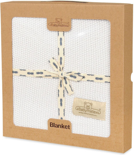 Matex Blanket Nursery Swaddling Blankets Knitted White 75x100cm