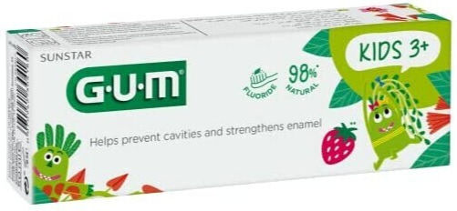 GUM Kinderzahnpasta für 3+ Jahre mit Geschmack Erdbeere 50ml