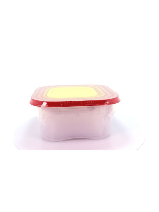 Sterk Lunchbox Kunststoff Rosa 4Stück