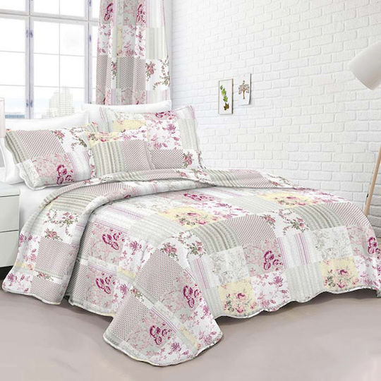 Dimcol 202 Set Coverlet Single Microfiber Embrime 160x220cm 2pcs