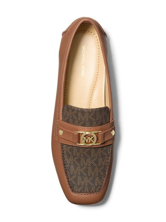 Mandy Δερμάτινα Γυναικεία Loafers σε Καφέ Χρώμα