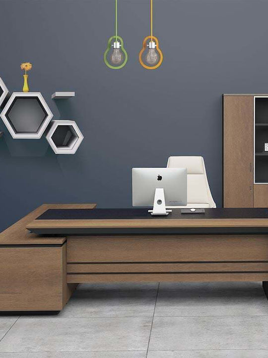 Ecke Professionelles Büro Proline Holz Braun 200x180x75cm