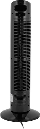 Teesa Tower Fan 50W with Remote Control Black