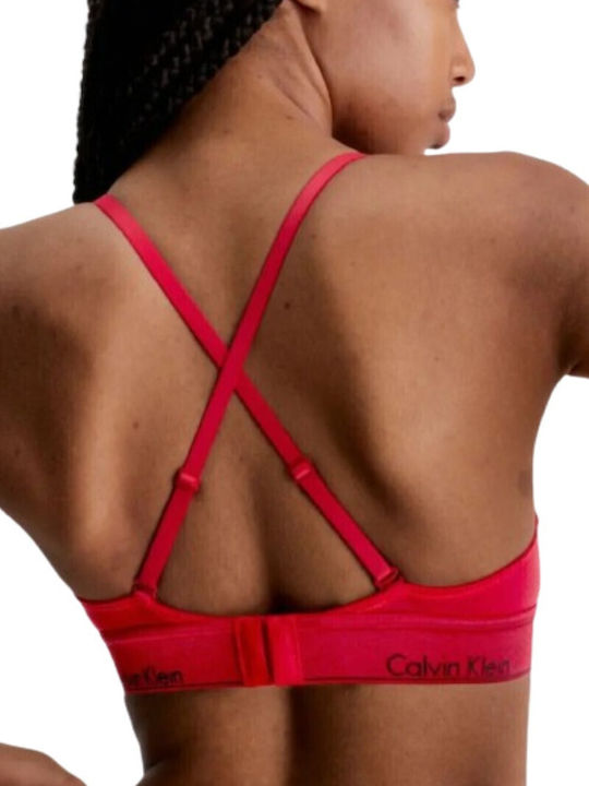 Calvin Klein Women's Bralette Bra Red