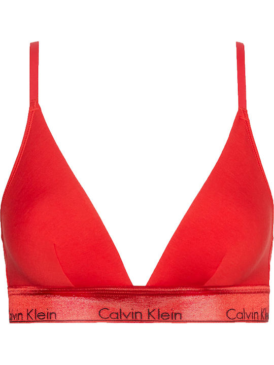 Calvin Klein Women's Bralette Bra Red