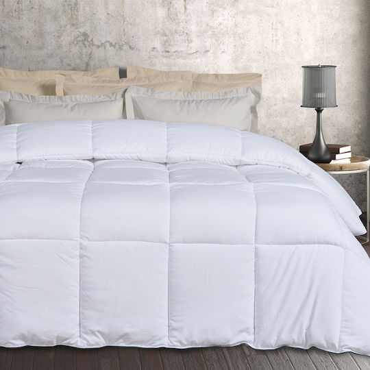 Das Home Duvet Queen with Microfiber Filling 220x240cm 9645 White 550 GSMGsm 10.5 togs Togs