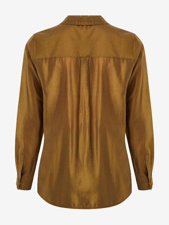 Women's Long Sleeve Shirt Woods Green, Green