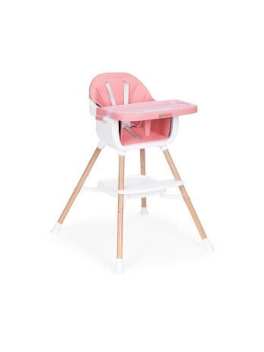 Ecotoys Baby Highchair 2 in 1 Pink HC508