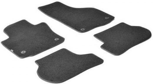Lampa Set of Front and Rear Mats 4pcs for Seat Altea Black