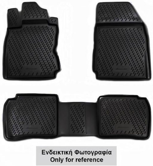 Novline Set of Front and Rear Mats 4pcs Tray Type for BMW X2 2018+ Gray