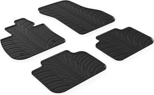 Lampa Set of Front and Rear Mats 4pcs Tray Type for BMW X2 2018 Black