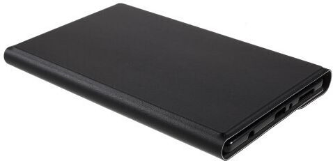 Klappdeckel Synthetisches Leder mit Tastatur Englisch US Schwarz (Galaxy Tab A7 Lite) 104100433A