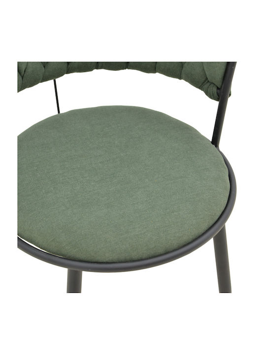 Alkia Dining Room Fabric Chair Haki 57x58.5x72cm
