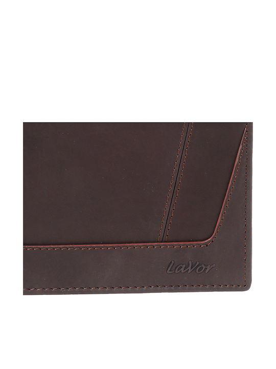 Leather Men's Wallet Classic with RFID Brown