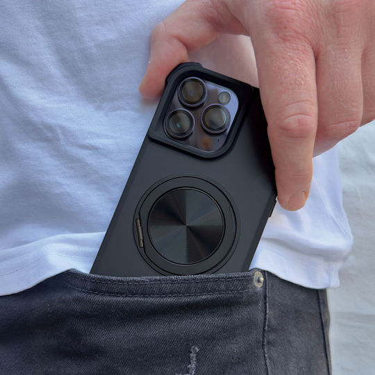 Magnetic Magmatte Ring Sonique Case Xiaomi Redmi 14c 4g Poco C75 4g Redmi A4 5g Black