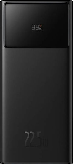 Baseus EnerFill FP41 Power Bank 30000mAh 22.5W με 2 Θύρες USB-A και Θύρα USB-C Μαύρο