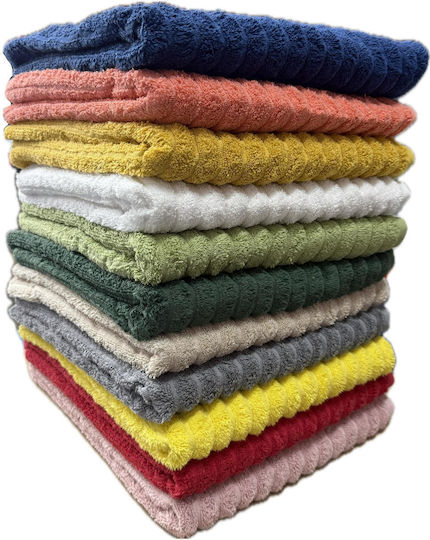 Prosop de corp 70x140cm. Roșu Greutate 560gr/m²